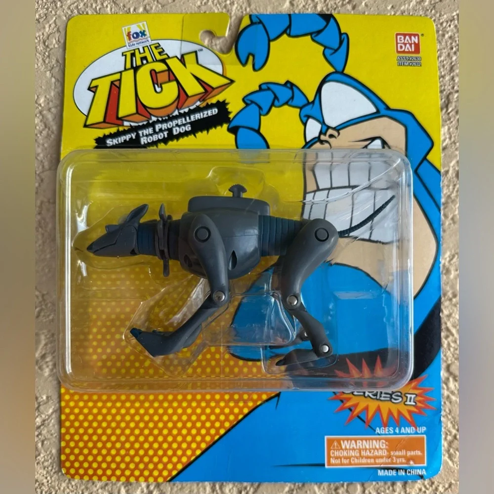 SKIPPY THE PROPELLERIZED ROBOT DOG - The Tick - Bandai 1995 - Sealed - Vintage